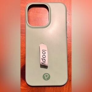 Loopy Case in Sage Green for iPhone 13 Pro or iPhone 14 standard